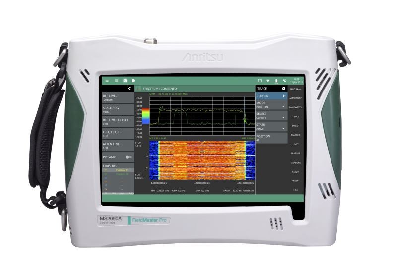 Anritsu представляет Field Master Pro™ MS2090A — портативный анализатор спектра, эффективность которого переопределяет спектральный анализ в полевых условиях