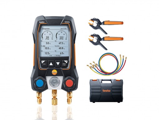 Testo 550s Комплект 3 в кейсе c шлангами