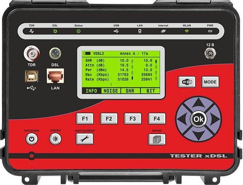 TESTER xDSL  (ADSL/ADSL2/ADSL2+/VDSL/VDSL2/WiFi)