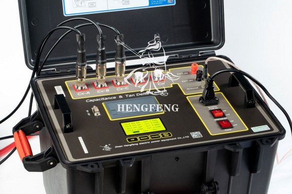 Измеритель тангенса угла диэлектрических потерь и емкости HFJS-8007G - подключение измерительных проводов