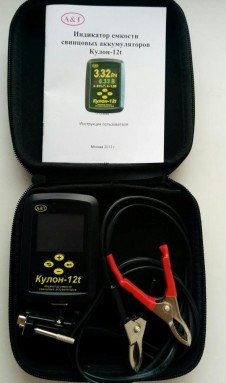 Индикатор емкости свинцовых аккумуляторов Кулон-12t