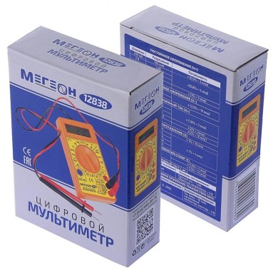Мультиметр МЕГЕОН 12838 в упаковке