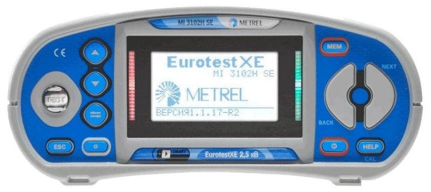 Многофункциональный измеритель параметров электроустановок Metrel MI 3102H SE EurotestXE 2,5 кВ