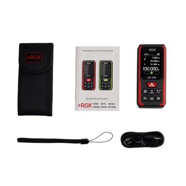 Лазерный дальномер RGK DX-100 - комплектация
