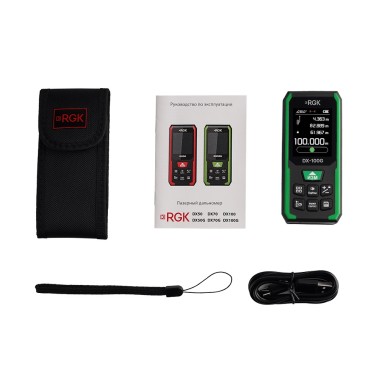 Лазерный дальномер RGK DX-100G - комплектация