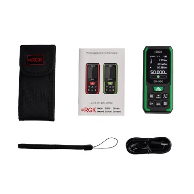 Лазерный дальномер RGK DX-50G - комплектация
