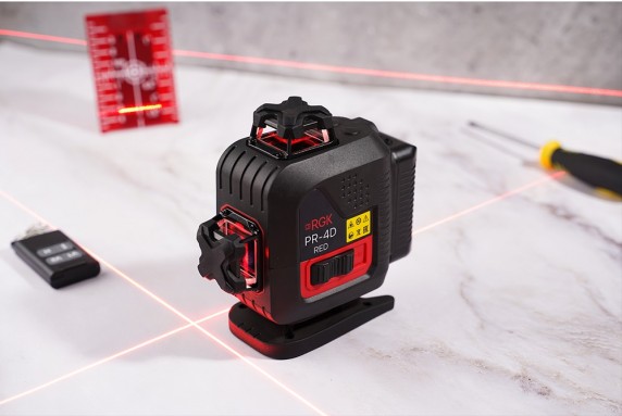 Лазерный уровень 4d с красным лучом RGK PR-4D Red