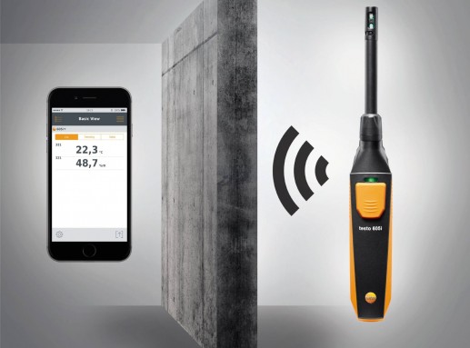 Testo 605i Термогигрометр, управляемый со смартфона