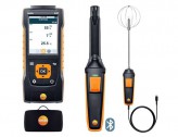 Testo 440 Прибор для измерения скорости воздуха и оценки качества воздуха в помещении. Комплект уровня комфорта с Bluetooth зондом СО2 (0632 1551), зондом турбулентности (0628 0152) и кейсом (0516 4401)