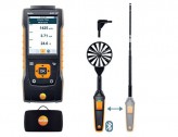 Testo 440 dP Прибор для измерения скорости воздуха и оценки качества воздуха в помещении со встроенным сенсором дифференциального давления. Комплект для вентиляции № 1 с Bluetooth крыльчаткой 100мм (0635 9431), зондом с обогреваемой струной (0635 1570), т